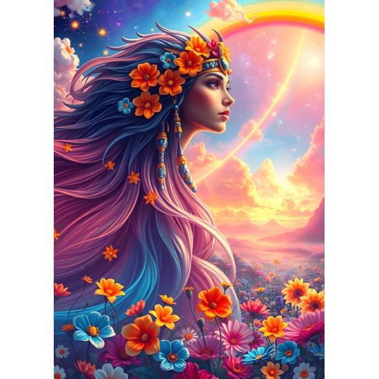 Puzzle Alipson Garota Arco-Íris de 500 Peças