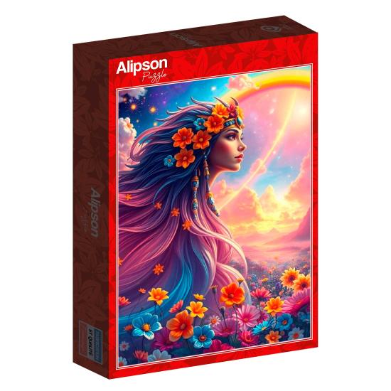 Puzzle Alipson Garota Arco-Íris de 500 Peças
