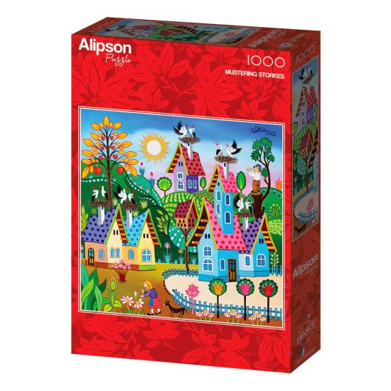 Puzzle Alipson Reunindo cegonhas 1000 Peças Puzzle Alipson Reunindo cegonhas 1000 Peças