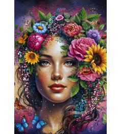 Puzzle Alipson Senhora Em Flor de 1000 Peças