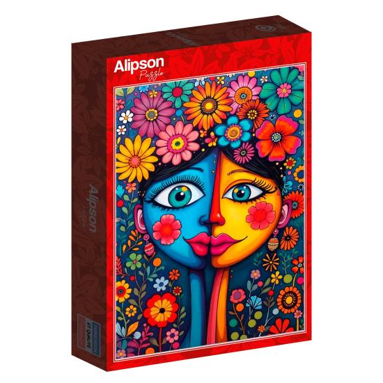 Puzzle Alipson Duo De Flores de 1000 Peças