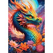 Puzzle Alipson Dragão Colorido de 1000 Peças