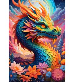 Puzzle Alipson Dragão Colorido de 1000 Peças
