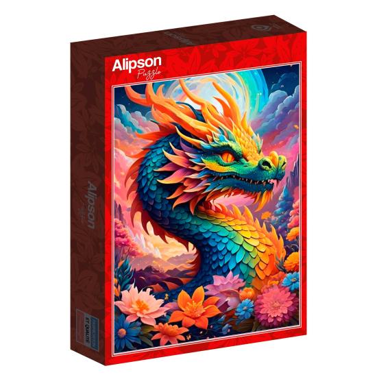 Puzzle Alipson Dragão Colorido de 1000 Peças