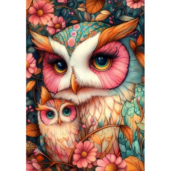 Puzzle Alipson Coruja Sempre Te Amará 1000 Pçs