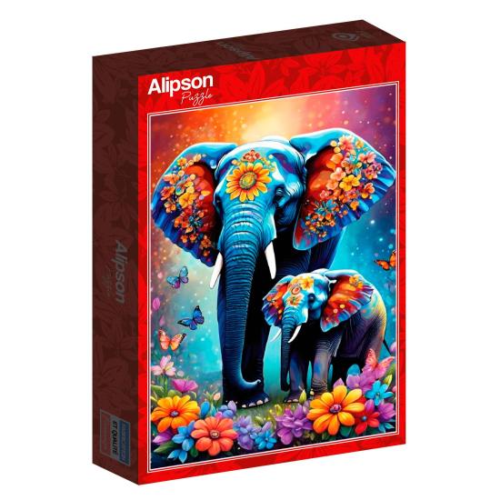 Puzzle Alipson Elefantes de 1000 Peças