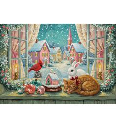 Puzzle Alipson Vitral De Natal de 1000 Peças