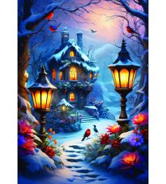 Puzzle Alipson Cena de Inverno Encantada de 500 Peças