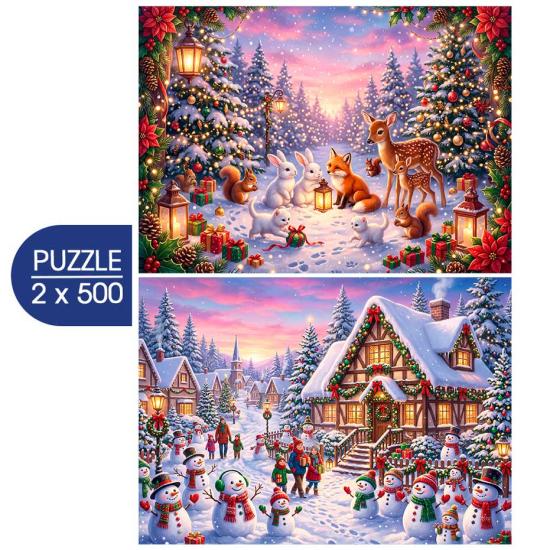 Puzzle Alipson Feliz Natal de 2x500 peças