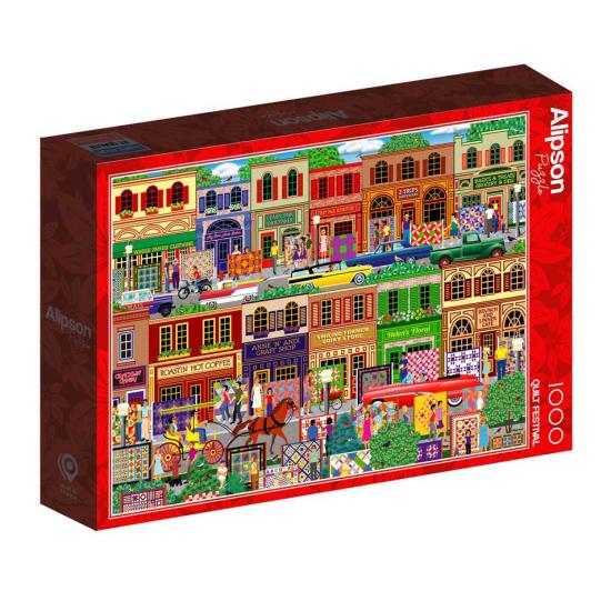 Puzzle Alipson Festa de Colcha de 1000 Peças Puzzle Alipson Festa de Colcha de 1000 Peças