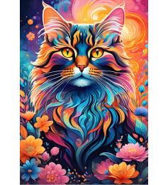 Puzzle Alipson Gato Multicolorido de 1000 Peças