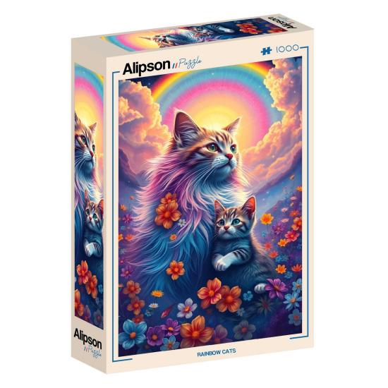 Puzzle Alipson Gatos do Arco-Íris de 1000 peças