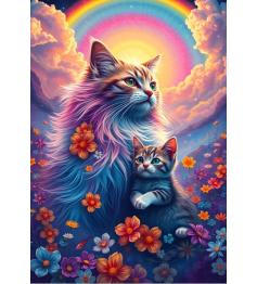 Puzzle Alipson Gatos do Arco-Íris de 1000 peças