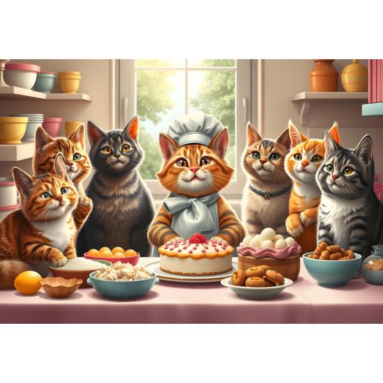 Puzzle Alipson Gatos De Pastelaria de 1000 Peças