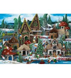Puzzle Alipson Gnomos nas férias de Natal de 1000 Peças