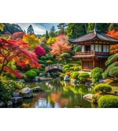 Puzzle Alipson Lindo Jardim Japonês 500 Peças