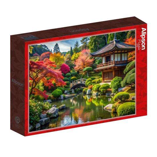 Puzzle Alipson Lindo Jardim Japonês 500 Peças