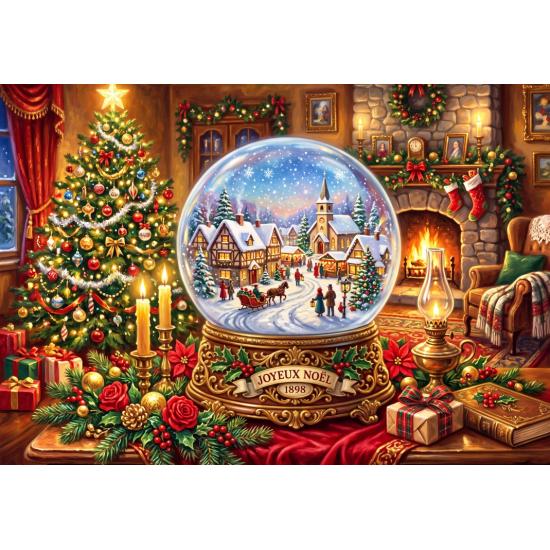 Puzzle Alipson Globo De Neve Da Véspera De Natal 1000 Peças