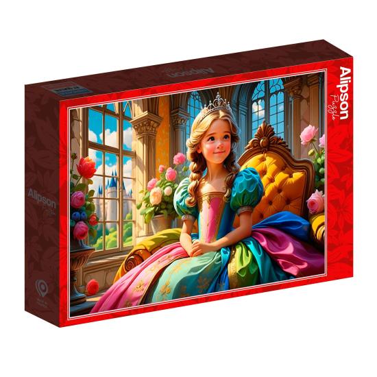 Puzzle Alipson A princesa no seu trono de 500 Peças