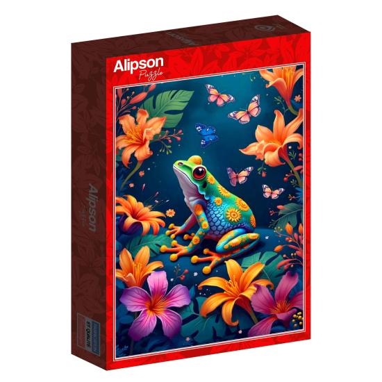 Puzzle Alipson A dança do Sapo e da Borboleta de 1000 Peças Puzzle Alipson A dança do Sapo e da Borboleta de 1000 Peças