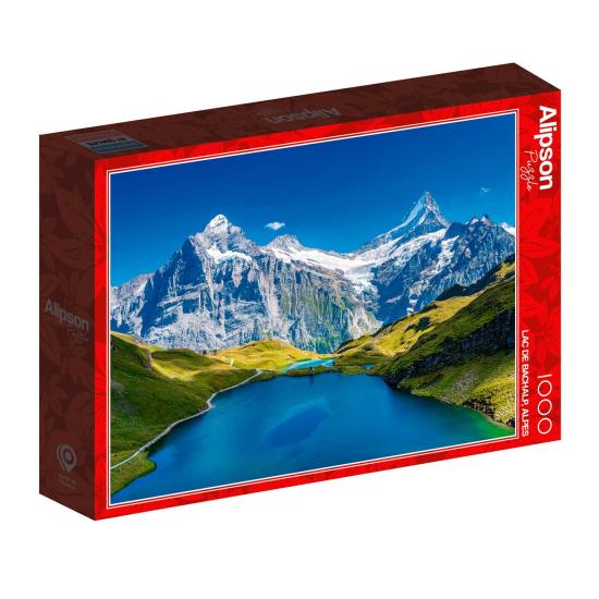 Puzzle Alipson Lago de Bachalp, Alpes de 1000 Peças Puzzle Alipson Lago de Bachalp, Alpes de 1000 Peças
