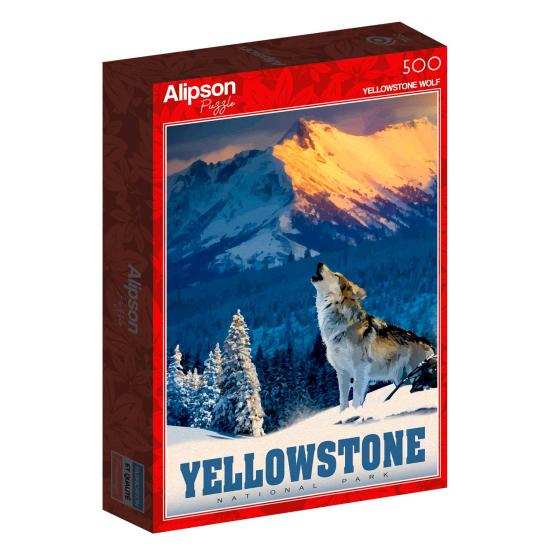 Puzzle Alipson Lobo de Yellowstone de 500 Peças