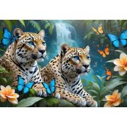 Puzzle Alipson Os Dois Leopardos de 1000 Peças