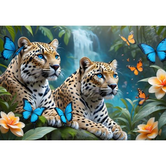 Puzzle Alipson Os Dois Leopardos de 1000 Peças
