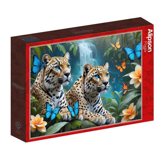 Puzzle Alipson Os Dois Leopardos de 1000 Peças