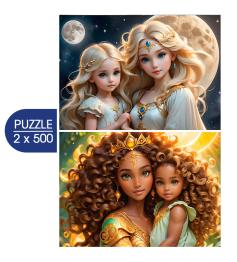 Puzzle Alipson Lua e Sol 2x500 peças