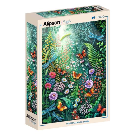 Puzzle Alipson Borboletas No Jardim de 1000 Peças