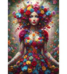 Puzzle Alipson Mulher Flores de 1000 Peças