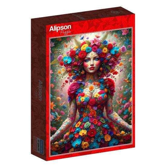 Puzzle Alipson Mulher Flores de 1000 Peças