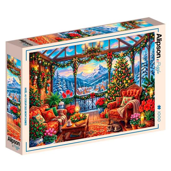 Puzzle Alipson Natal No Meio Das Montanhas 1000 Peças