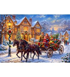 Puzzle Alipson Passeio De Natal Em Carruagem 1000 Peças