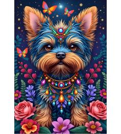 Puzzle Alipson Cachorro Na Terra Das Flores de 1000 Peças