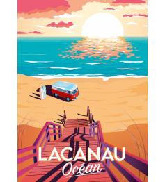 Puzzle Alipson Cartaz Oceano de Lacanau 500 Peças