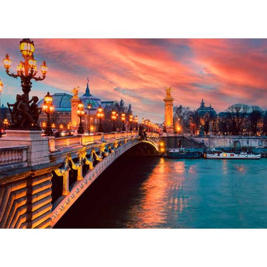 Puzzle Alipson Ponte Alexandre III, Paris de 1000 Peças Puzzle Alipson Ponte Alexandre III, Paris de 1000 Peças