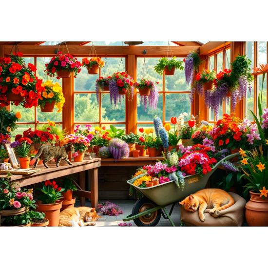 Puzzle Alipson Cochilo Na Estufa 1000 Peças