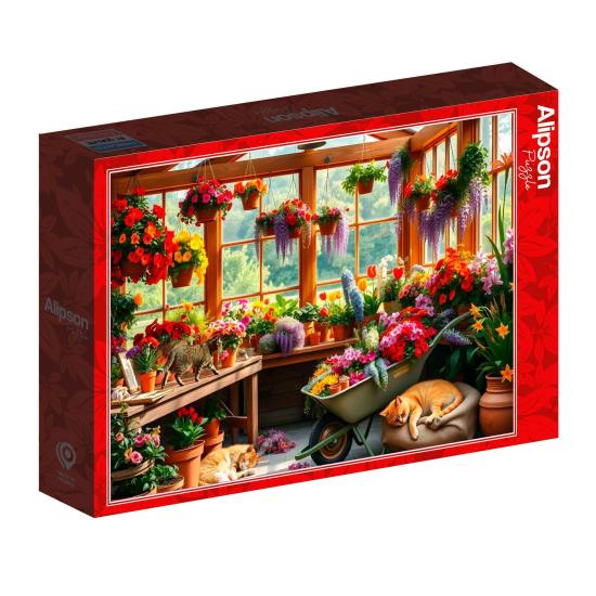 Puzzle Alipson Cochilo Na Estufa 1000 Peças