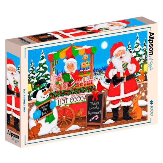 Puzzle Alipson Loja De Doces Do Papai Noel de 1000 Peças