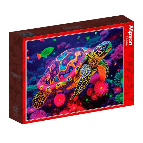 Puzzle Alipson Tartaruga Arco-Íris de 500 Peças