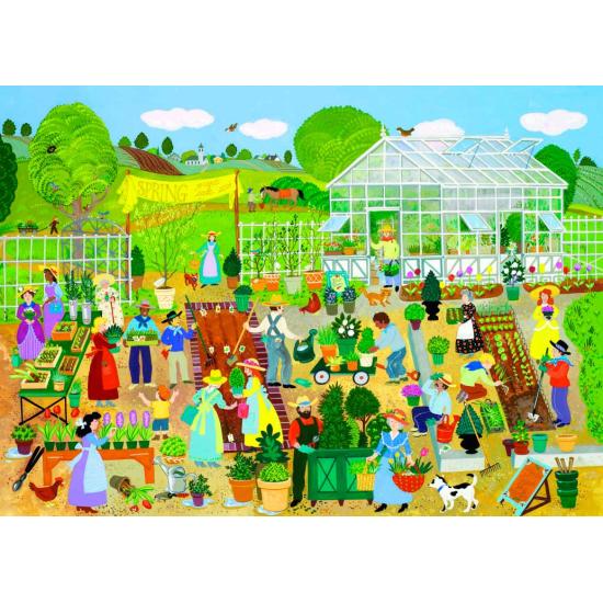 Puzzle Alipson Venda De Plantas De Primavera 500 Peças