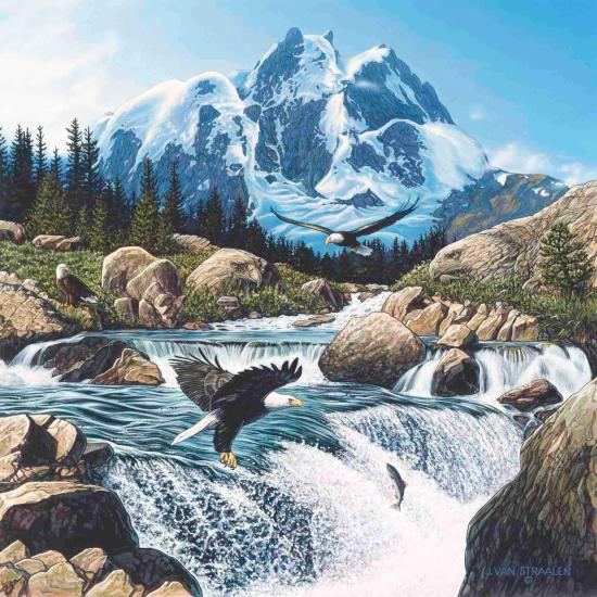 Puzzle Anatolian Águia Pesca 1000 Peças