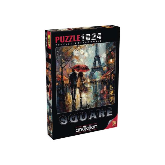 Puzzle Anatolian Amor em Paris, Formato Quadrado 1000 Pçs Puzzle Anatolian Amor em Paris, Formato Quadrado 1000 Pçs