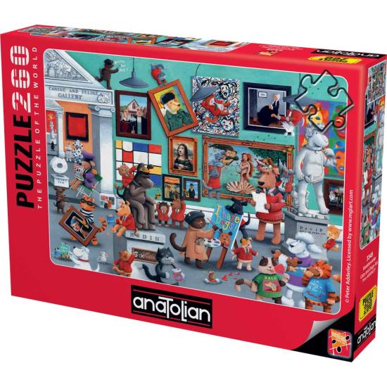 Puzzle Anatolian Arte de Cães e Gatos de 260 pçs