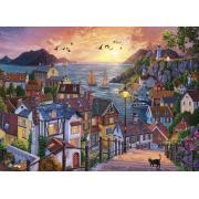 Puzzle Anatolian Sunset at Seaside Village 1000 peças