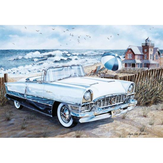 Puzzle Anatolian Carro Clássico na Praia 500 peças