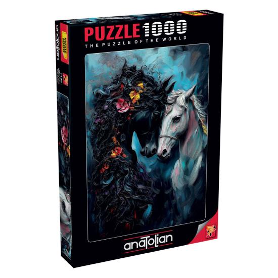 Puzzle Anatolian Preto E Branco 1000 Peças