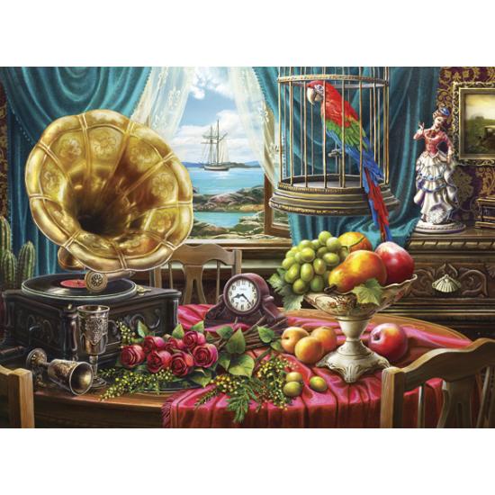 Puzzle Anatolian Natureza Morta com Frutas e Gramofone 1000 peç